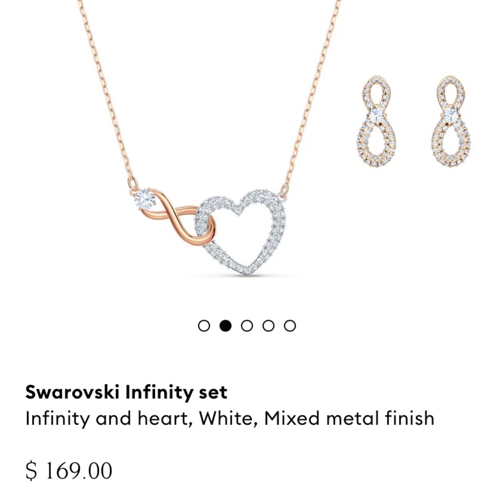 Brand new Swarovski Crystal necklace and earrings